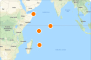 Activities on map