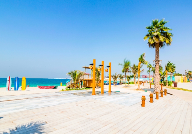 New La Mer beach in Dubai, United Arab Emirates