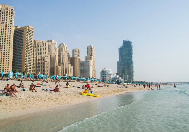 The Beach beach in Dubai Marina