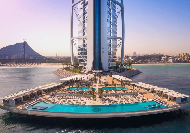 The Terrace beach club at Burj Al Arab in Dubai